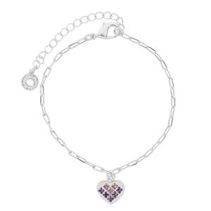 Pulseira com Pingente de Coração