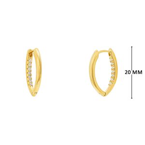 Mini Argola com Zircônias