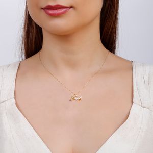 Colar com Pingente de Laço
