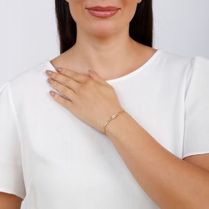 Pulseira com Pedras Cristal