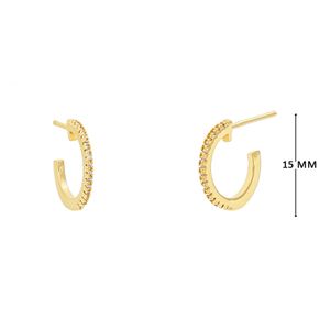 Mini Argola com Zircônias