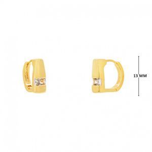 Mini Argola com Zircônia