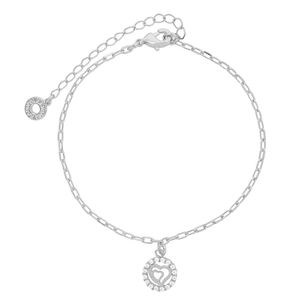Pulseira com Pingente de Coração