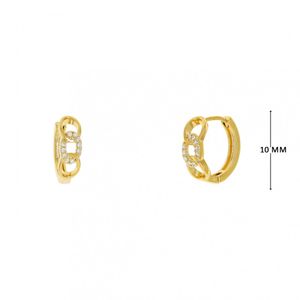 Mini Argola com Zircônias