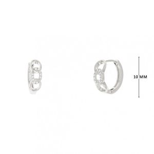 Mini Argola com Zircônias