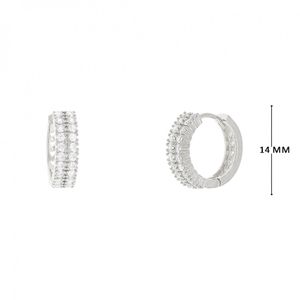 Mini Argola com Zircônias