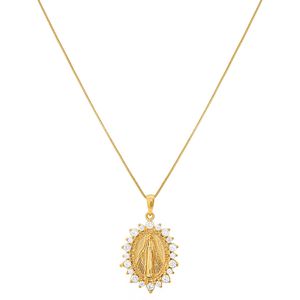 Colar com Pingente de Nossa Senhora Das Graças