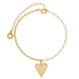 Pulseira com Pingente de Coração