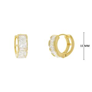 Mini Argola com Zircônias