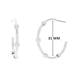 Argola com Detalhes Lisos