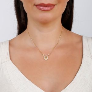 Colar com Pingente de Nossa Senhora de Aparecida