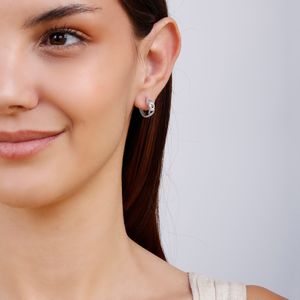 Mini Argola com Zircônias