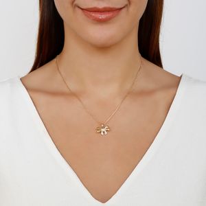 Colar com Pingente de Laço