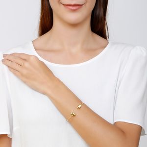 Pulseira com Detalhes Lisos