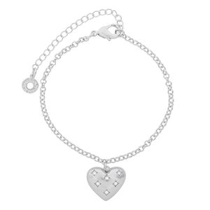 Pulseira com Pingente de Coração