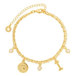 Pulseira com Pingentes "Pet"