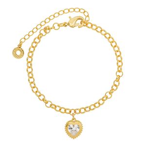 Pulseira com Pingente de Coração