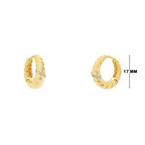 Mini Argola com Zircônias