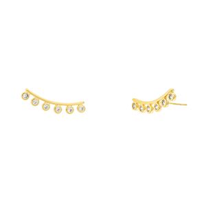 Brinco Ear Cuff com Zircônias