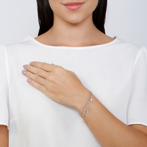 Pulseira com Pingentes Gota