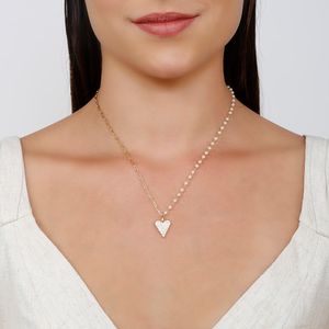 Colar com Pingente de Coração