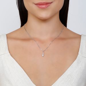 Colar com Pingente em Zircônias