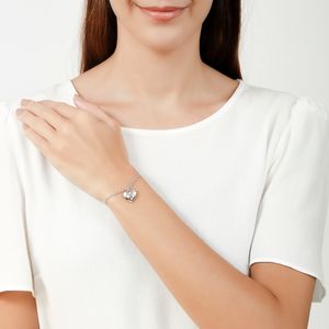 Pulseira com Pingente de Coração