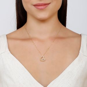 Colar com Pingente de Coração