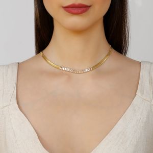 Gargantilha com Zircônias