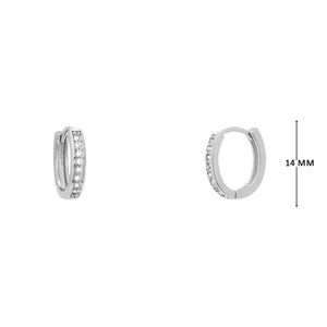 Mini Argola com Zircônias