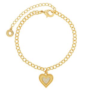 Pulseira com Pingente de Coração