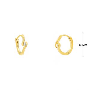 Mini Argola com Zircônia