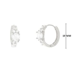 Mini Argola com Zircônias