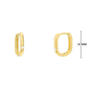 Mini Argola com Zircônia