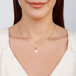 Colar com Pingente de Coração