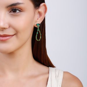 Ear Jacket com Pedras de Vidro