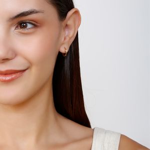 Mini Argola com Zircônia