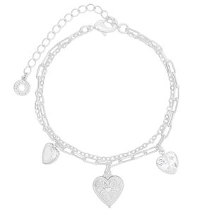 Pulseira com Corações