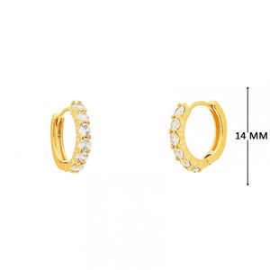 Mini Argola com Zircônias