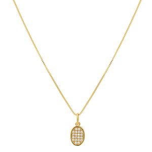 Colar com Pingente Oval
