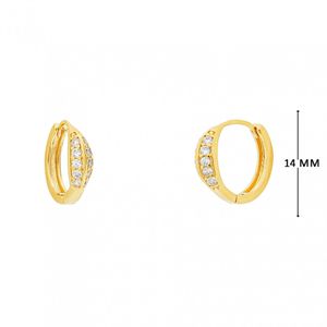 Mini Argola com Zircônias
