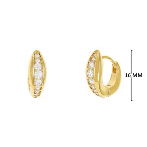 Mini Argola com Zircônias