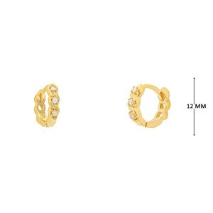 Mini Argola com Zircônias