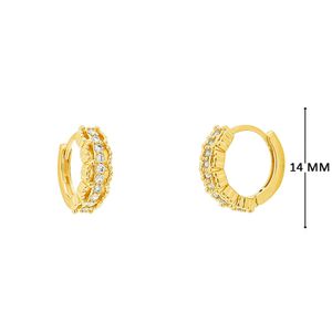 Mini Argola com Zircônias