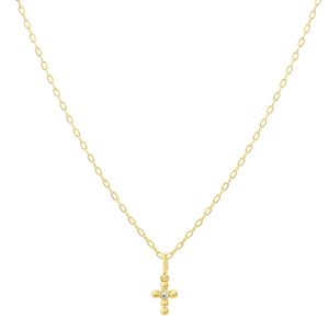Colar com pingente de crucifixo