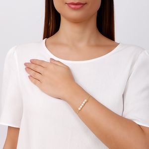 Pulseira com pérolas