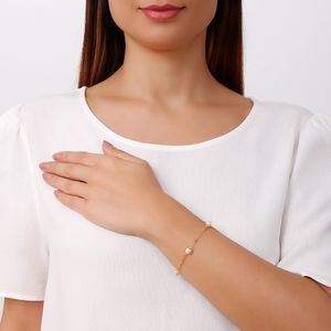 Pulseira com pérolas