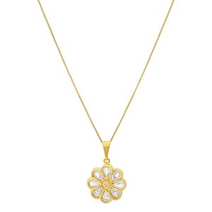 Colar com Pingente de Flor