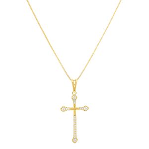 Colar com Pingente Crucifixo