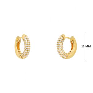 Mini argola cravejada